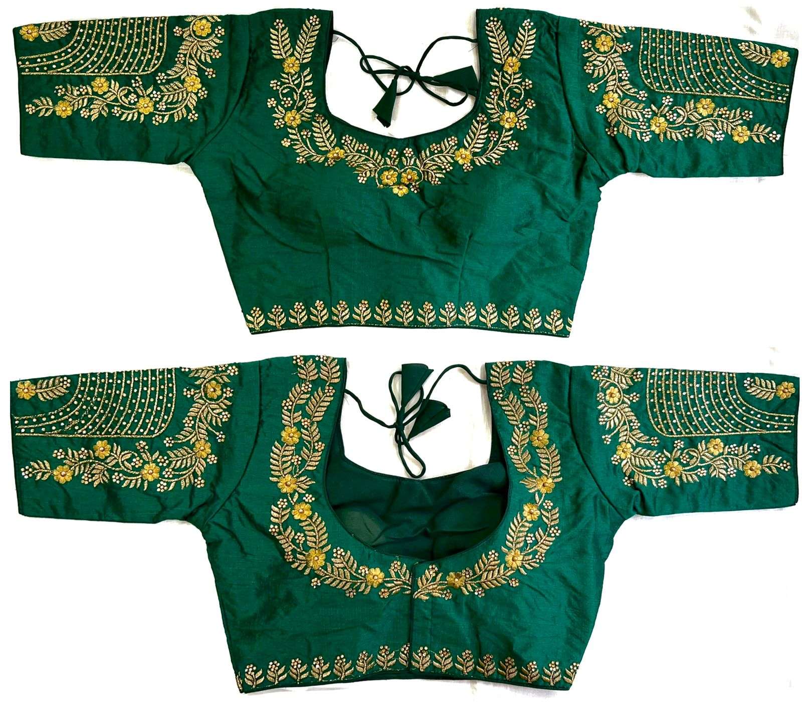 SILK EMBROIDERY BLOUSE..